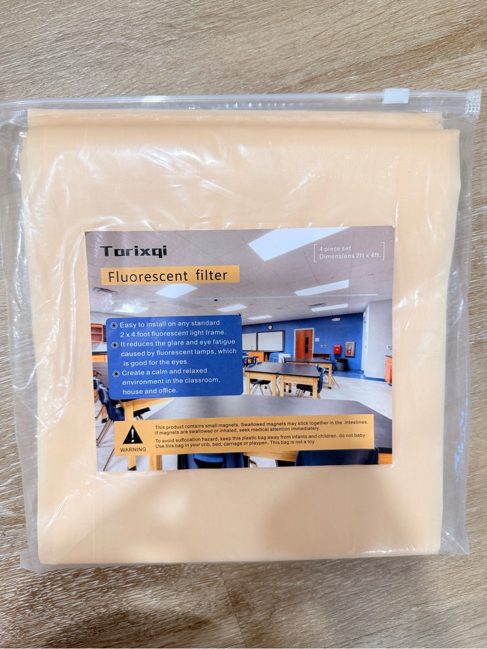 Torixqi Fluorescent Filter Light Covers - Warm White